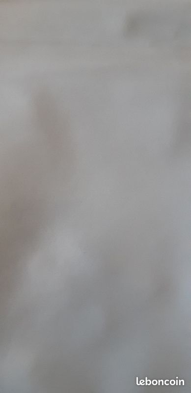 Coupon tissu toile ciré grise (image 1)