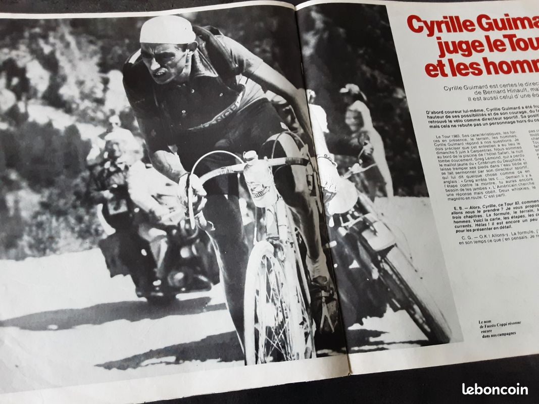 Miroir du cyclisme Louison Bobet album souvenir et Humanité Dimanche Spécial Tour de France 1983 - Collection