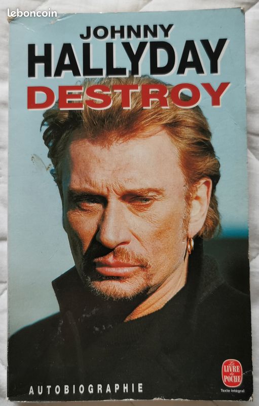 Livre Johnny Hallyday Destroy Version poche (image 1)