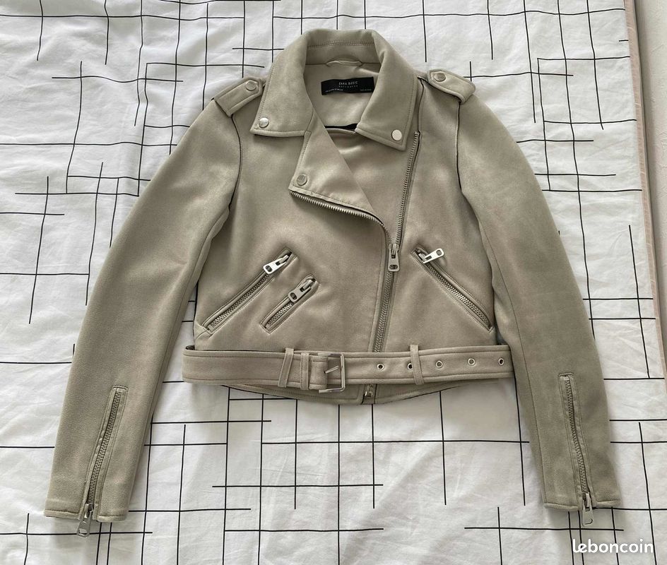 Veste ZARA Taille 34 / XS Couleur Beige - Occasion Bon état - Très Bon état