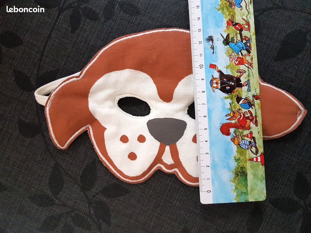 Masque de déguisement en COTON - chien - pour bébé ou jeune enfant jusqu'à 7 ans (image 6)