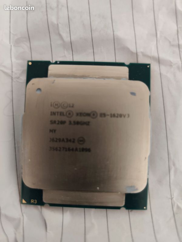 Vends 1 processeur Intel Xeon E5 1620 v3 - 4 coeurs / 8 threads - 3.50 GHz (image 1)