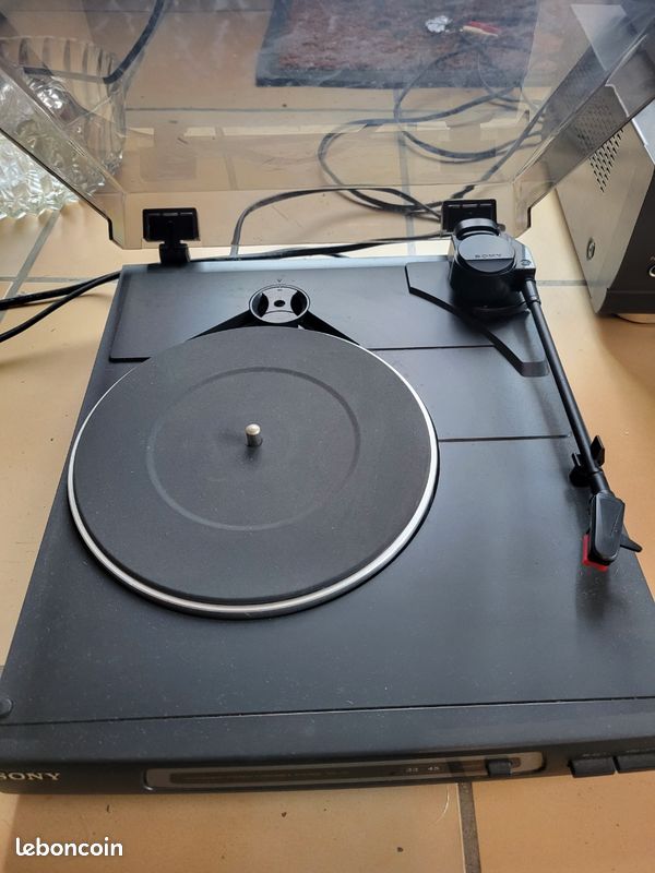 Platine vinyle stéréo automatique Sony PS-J10 33 et 45 tr/min