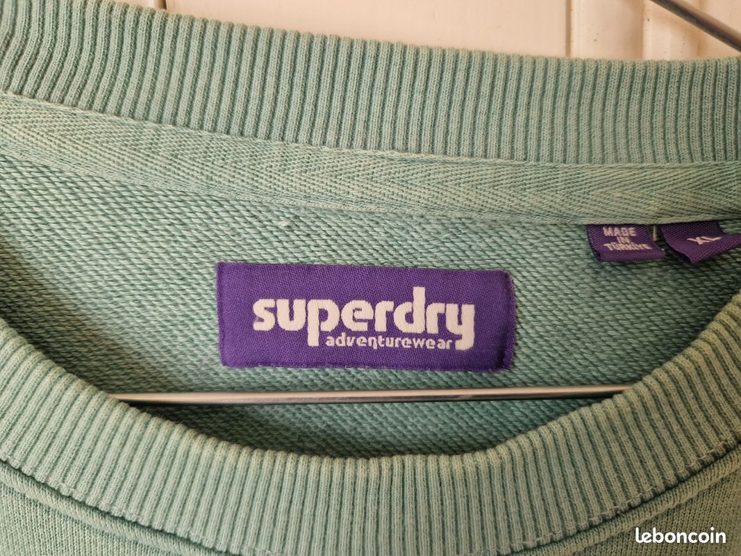 Pull Superdry Vert Taille XL (image 5)