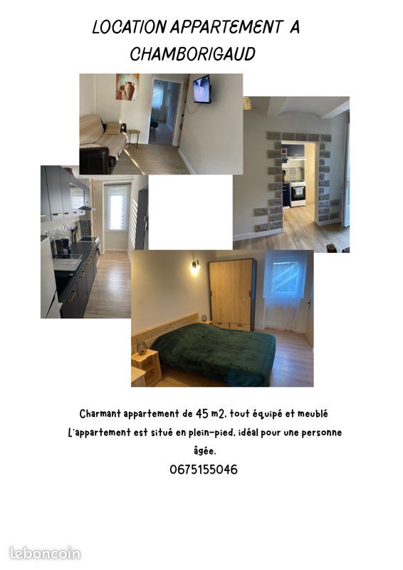 Appartement 2 pièces 45 m² · à Chamborigaud · 45 m² · 600 €/mois