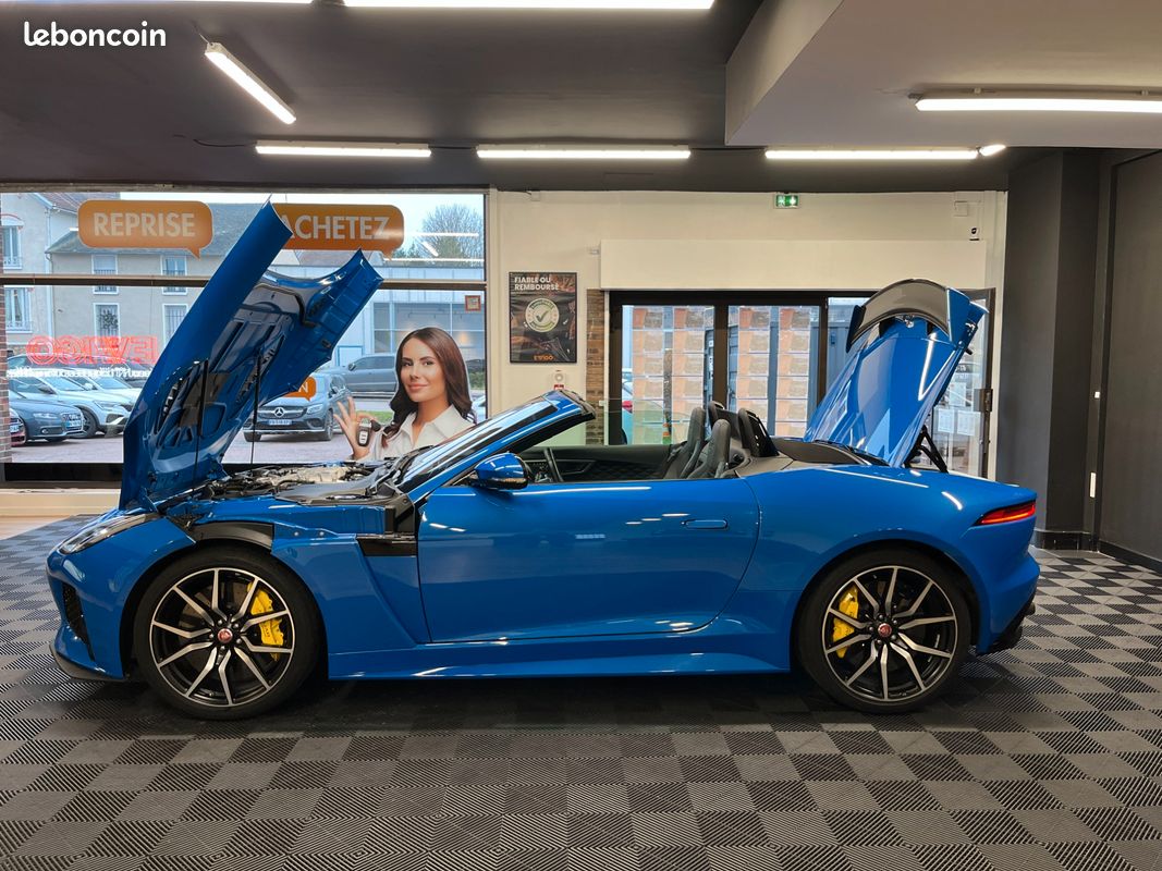 Jaguar f-type svr 5.0 v8 cabriolet / freins carbone ceramique / entretien jaguar / malus payé (image 9)