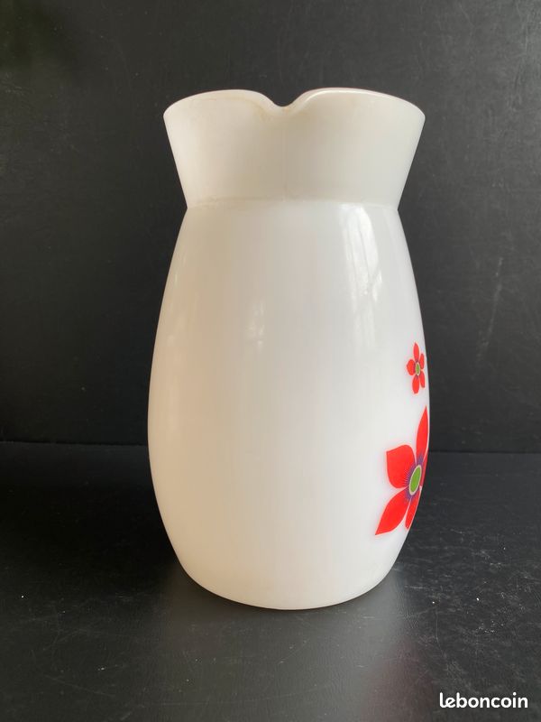 Vintage petite carafe pichet broc Arcopal série Volubilis - Arts de la table