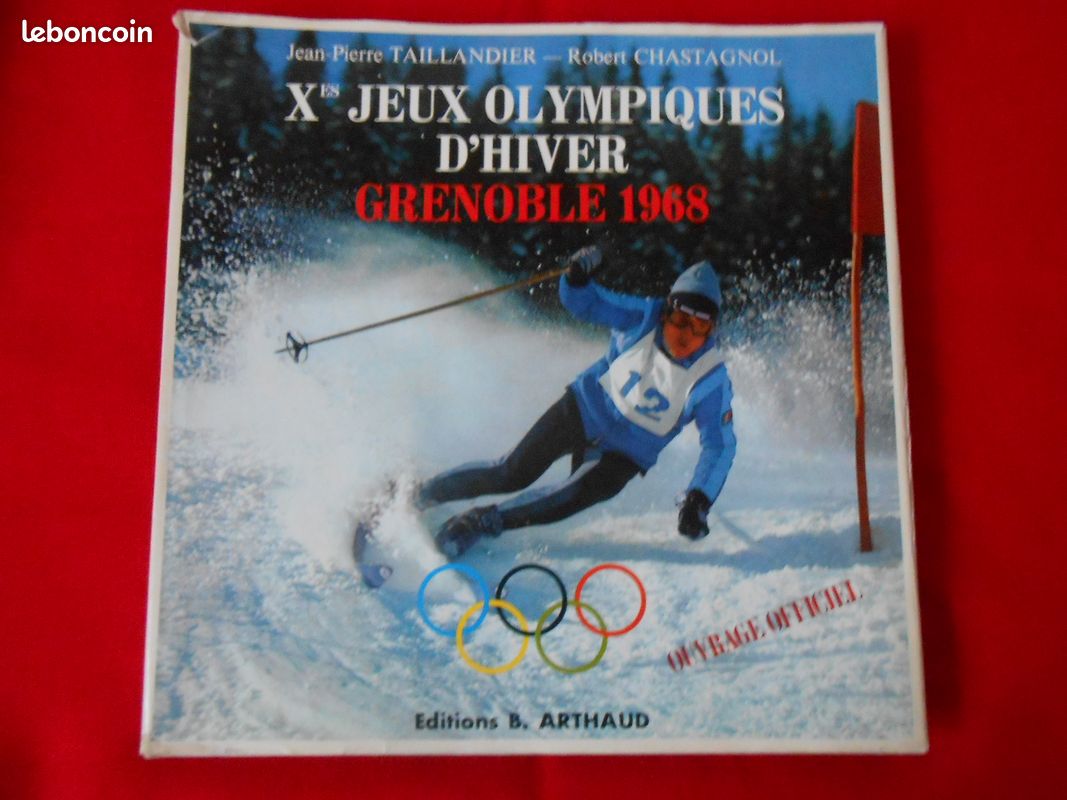 Livre Ancien Jeux Olympiques Grenoble 1968 – Jean Pierre Taillandier, éditions B Arthaud