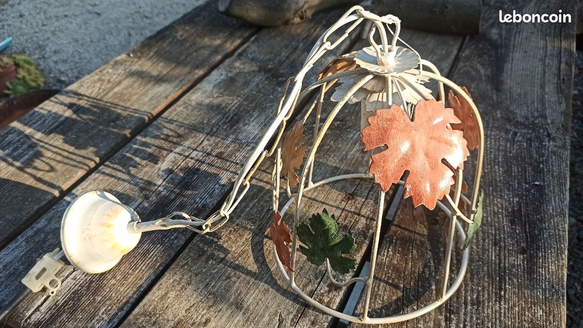 Lustre cage de feuilles luminaire Neuf (image 2)