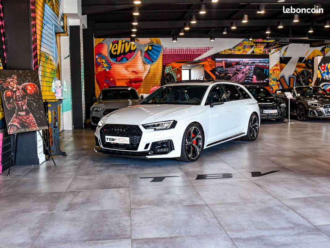 Audi RS4 2.9 V6 TFSI 450 CH BLACK RS DESIGN TOIT PANO ACC CAMERA 360° HUD CUIR NAPPA ELECT MATRIX BEAM HIFI B&O CARPLAY (image 4)