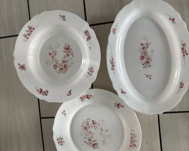 Lot De 2 Plats Vintage Arcopal Fleurs Marguerites - Gratin & Saladier Années 70