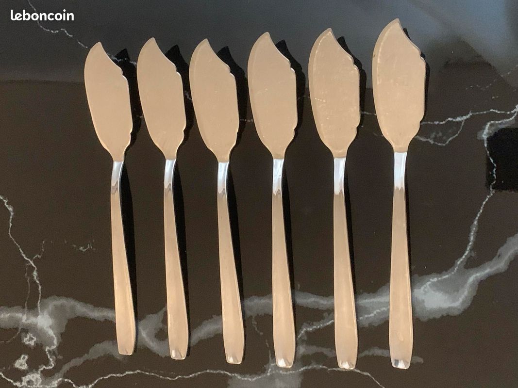 Service à Poisson Essorinox Vintage – 6 Fourchettes + 6 Couteaux Inox, Fabrication Française Années 60/70