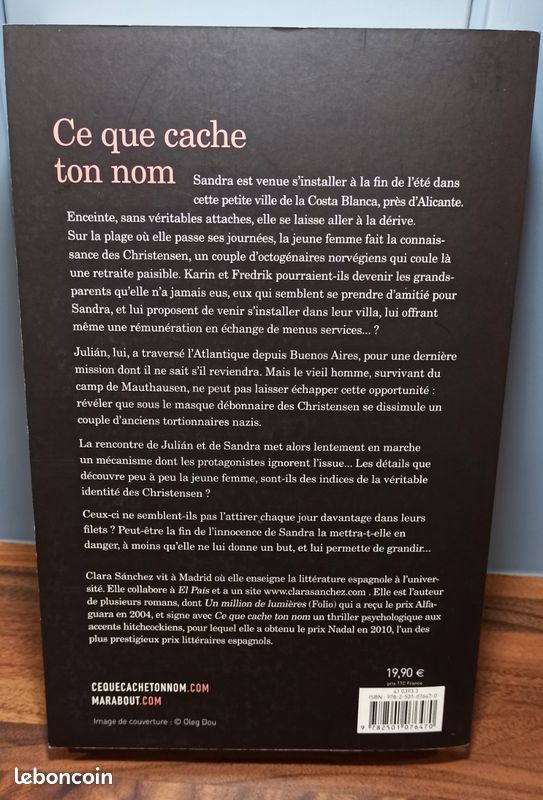 Livre thriller :"Ce que cache ton nom" (image 2)