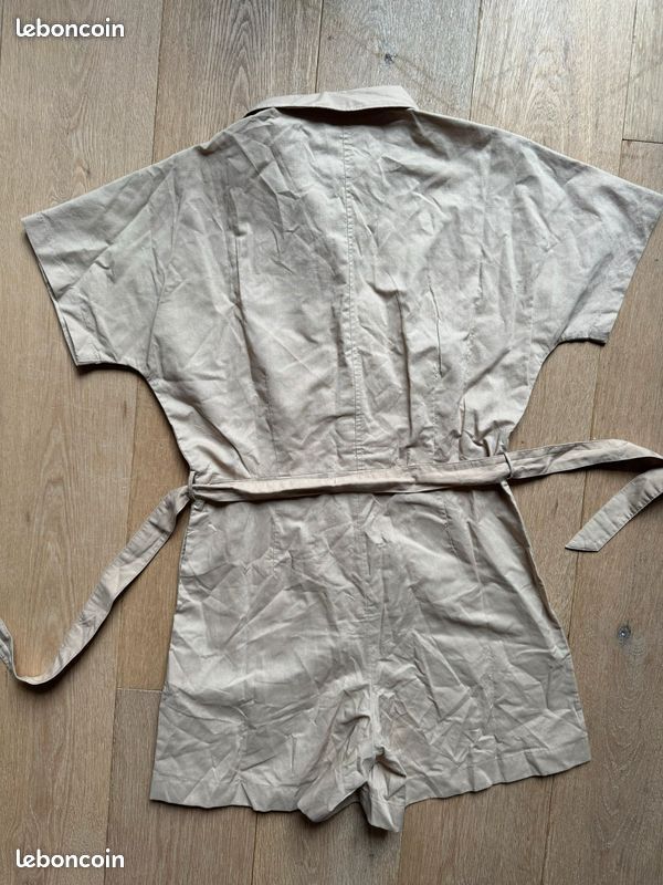 Combishort Uniqlo femme beige taille XS (image 3)