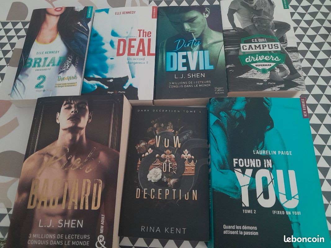 Livres neufs romance briard université, the deal of campus, campus driver 1, dirty devil, vow of déception, rich bastard, faund in you2 (image 1)