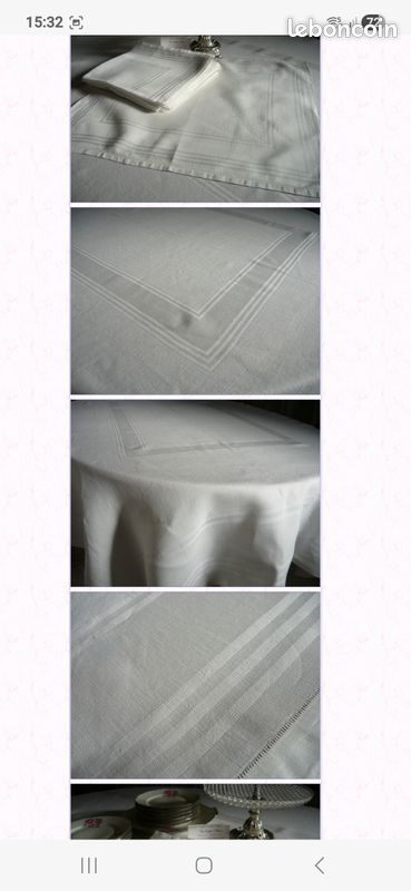 Ancienne NAPPE, en LIN. Avec MONOGRAMME (Gebraucht) in Le Locle für CHF Ancienne NAPPE, en LIN. Avec MONOGRAMME (Gebraucht) in Le Locle für CHF