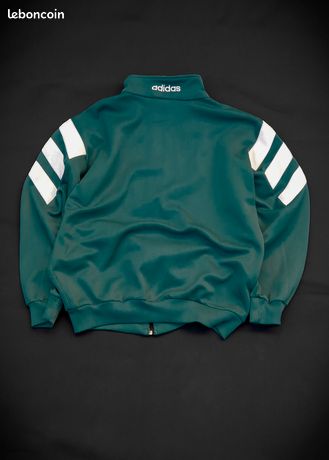 Veste Vintage Adidas Ventex DLG Flush Tribande Années 80 - Taille M - Deadstock