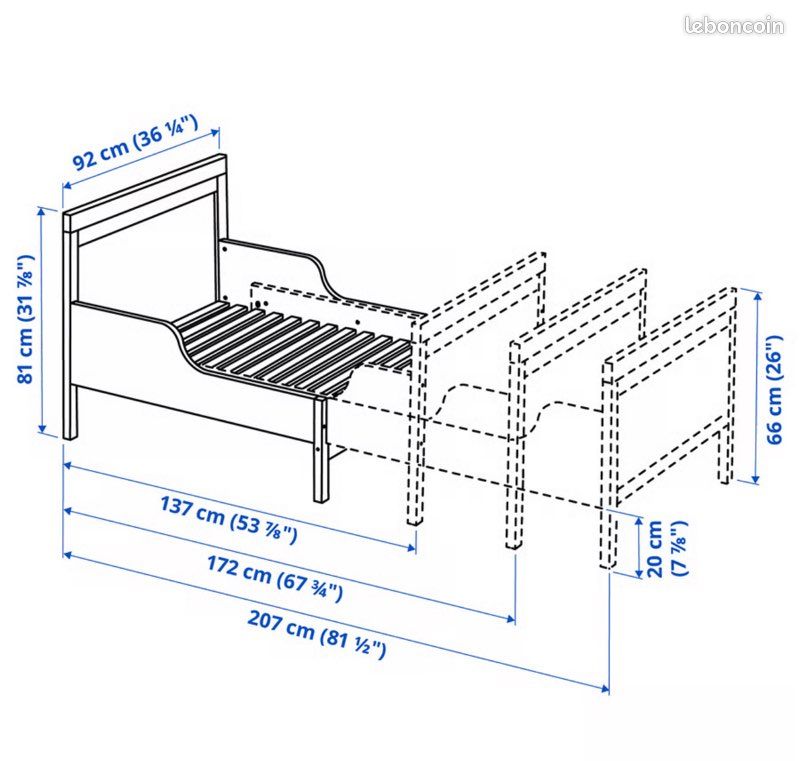 Vends LIT évolutif IKEA (image 2)