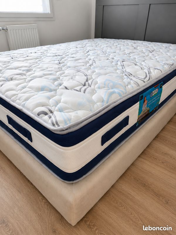Lit 160 Sommier + Matelas (image 3)