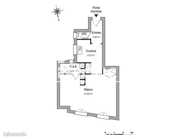 Appartement a louer paris-5e-arrondissement - 1 pièce(s) - 44 m2 - Surfyn