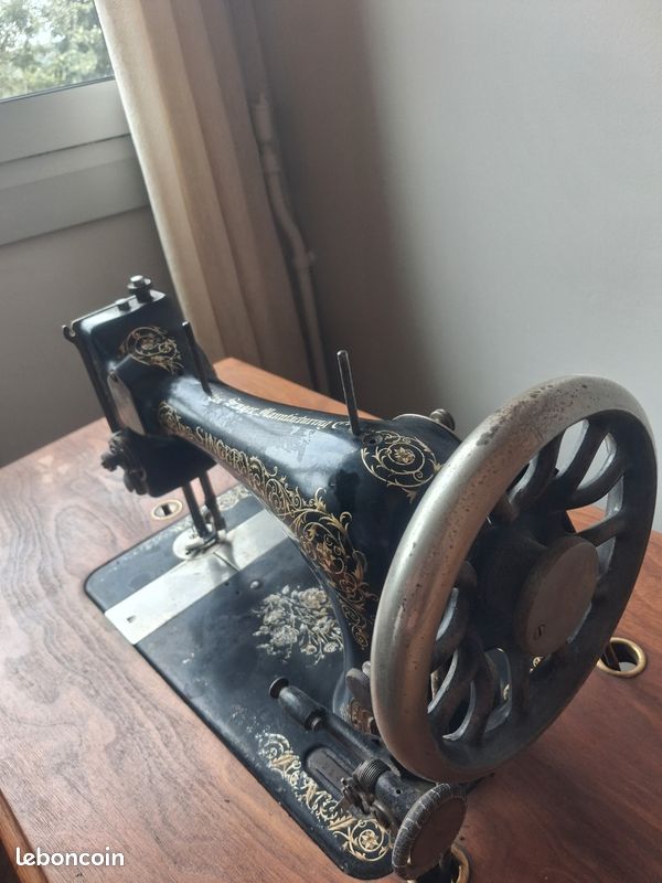 Machine à coudre ancienne Singer (image 4)