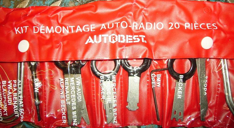 Kit démontage Autoradio toutes marques : démontage autoradio audi, bmw