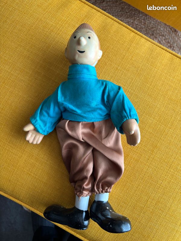 Tintin - Ensemble de 2 poupées en porcelaine et tissus
