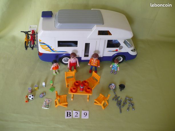 Playmobil - 4859 - Jeu de construction - Grand camping-car familial :  : Jeux et Jouets