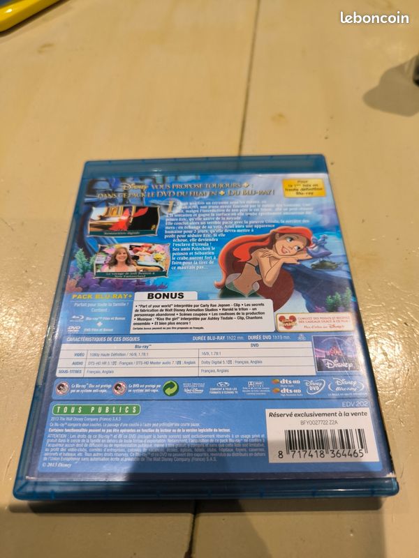 Pack blu-ray Disney la petite sirène (image 3)