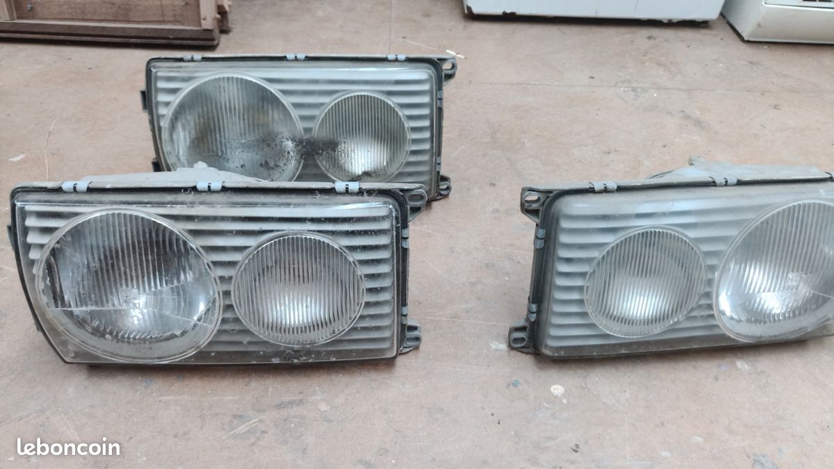 Phare Avant Pour Mercedes W123 - Pièce D'occasion En Bonne état, à Nettoyer, Référence A43, Origine Allemagne