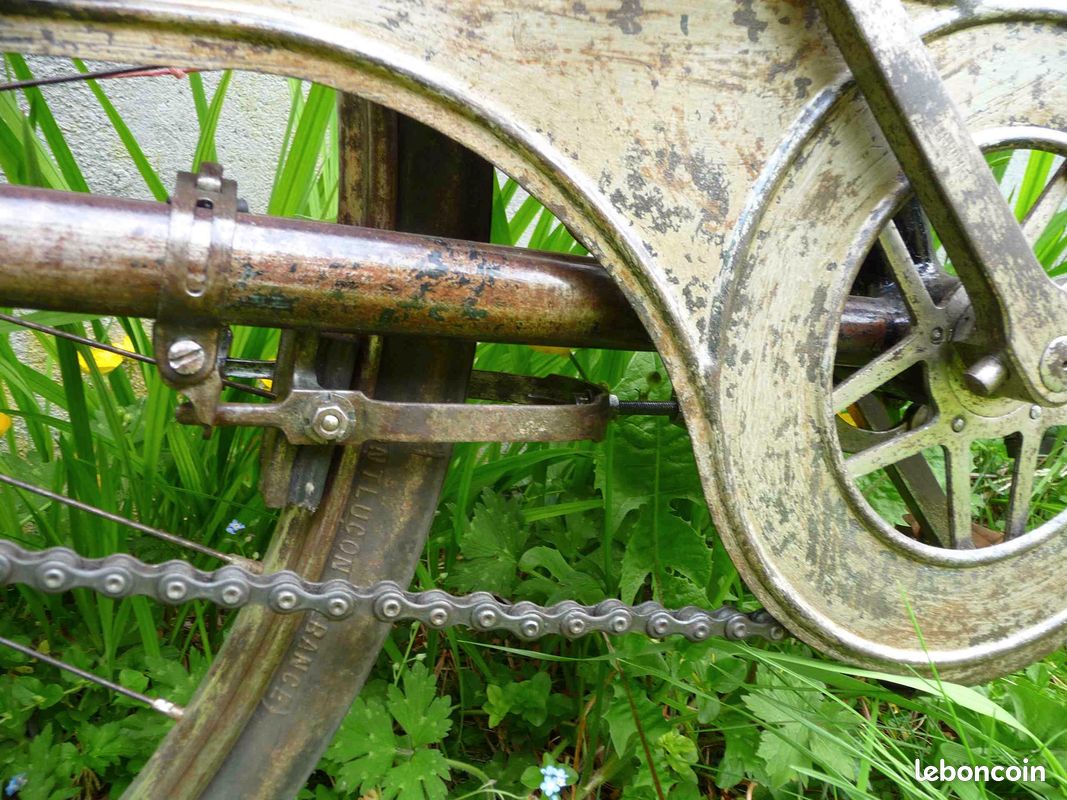 Pédalier Ancien Vélo Homme – La Française Diamant – Années 1920 – Occasion Fonctionnel