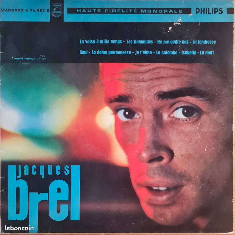 Vinyle 33T 1×LP 10" Brel (image 1)