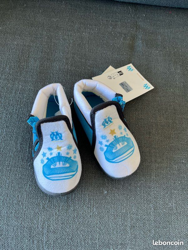 Chaussons Olympique De Marseille Enfant - Collection Officielle - 100% OM