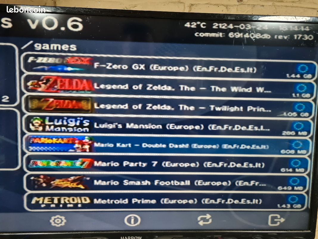 Gamecube Bluetooth picoboot 32Go 28 jeux (image 2)