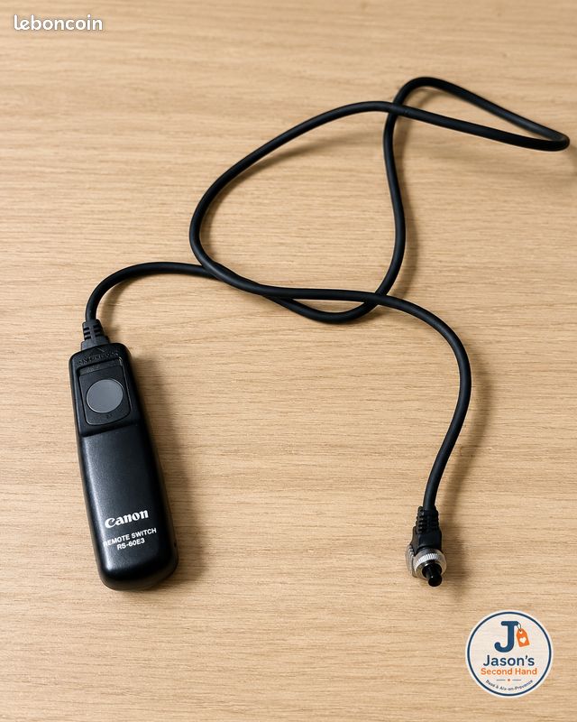 Telecomando Remoto Compatibile Canon RS-60 E3 Per EOS E PowerShot, Cavo 90 Cm, Funzioni Focus E Scatto Bulb