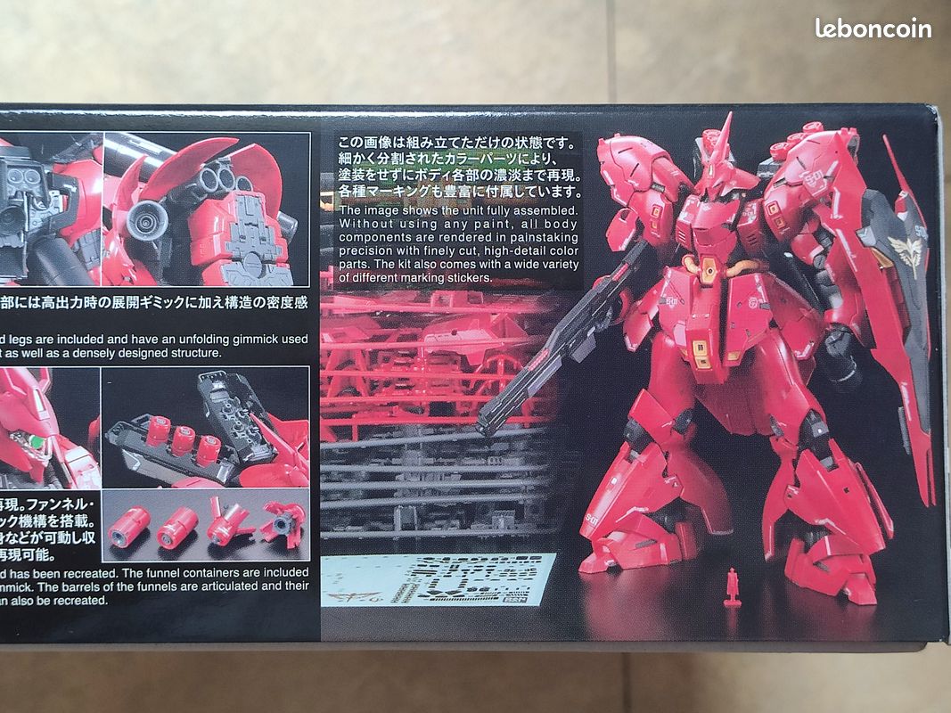 Rg 1 144 Char's Counterattack Msn-04 Sazabi Bandai - Jeux & Jouets