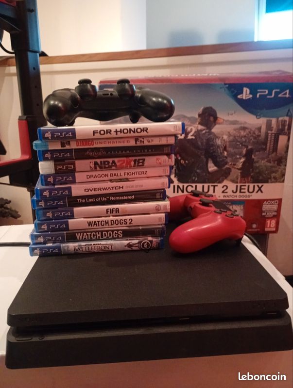 Playstation 4 + 2 manettes + jeux (image 1)