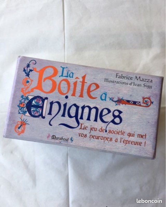 Jeu de société LA BOITE A ENIGMES (image 1)