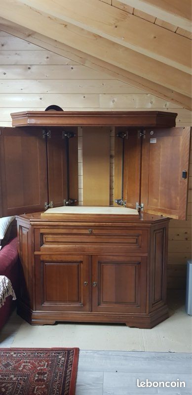 Meuble TV d’angle en bois (image 2)