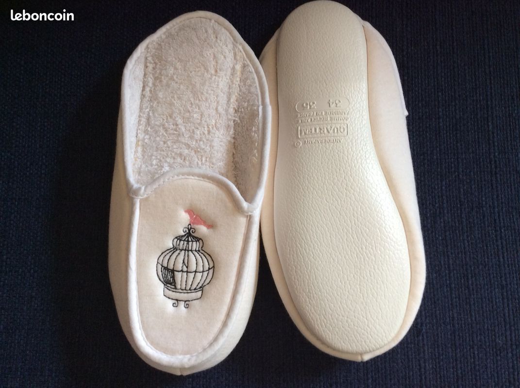 Pantoufles Chausson Arthur Chaussons Pantoufles 34/35 Arthur Neufs