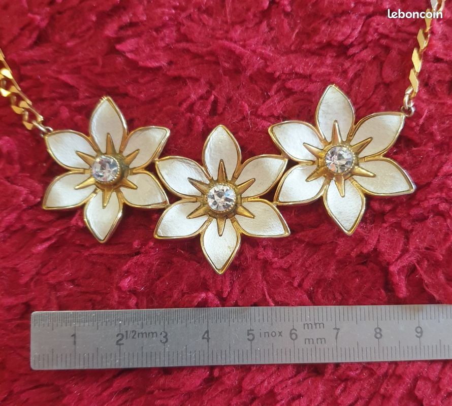 Collier Fantaisie Vintage - Doré - Occasion - Bijou Rétro Chic