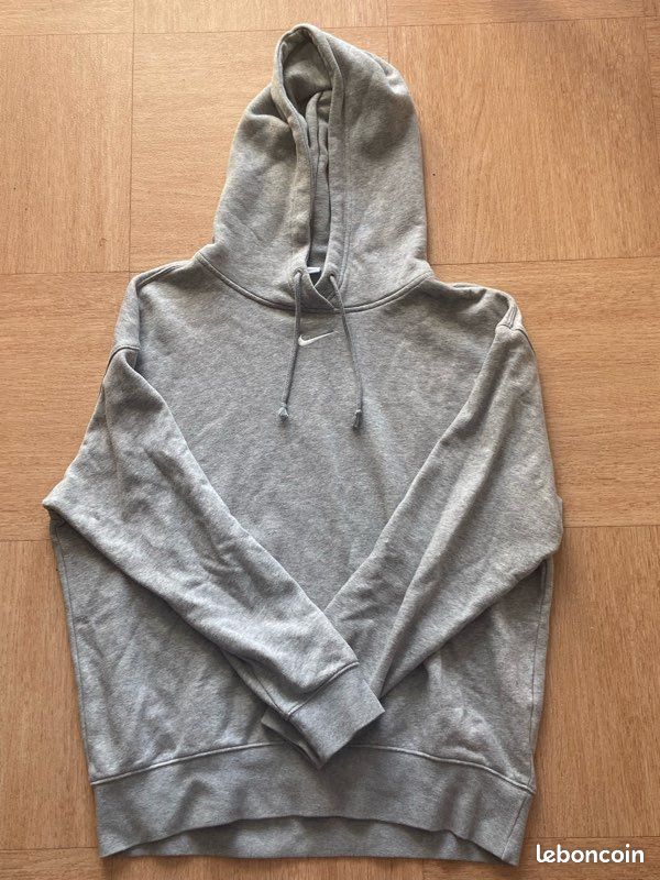 Sweat à capuche Nike solo swoosh gris Taille S neuf Femme