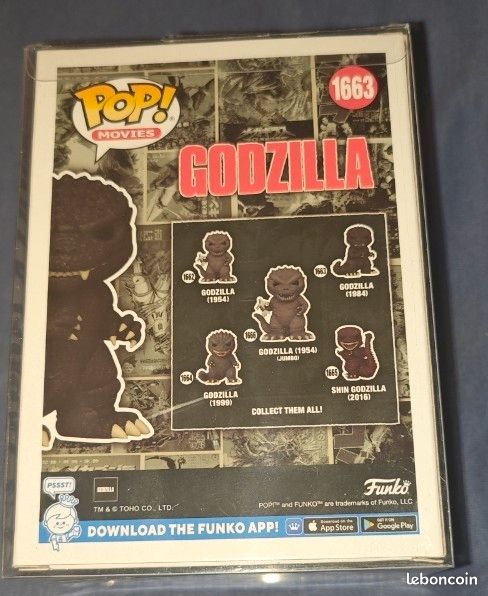 Funko POP MOVIES - GODZILLA (1984) Limited edition Chase # 1663 (image 7)