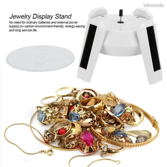 Présentoir Rotatif 360° Pour Bijoux Et Téléphones - Plateau Tournant En Plastique - Neuf Avec étiquettes