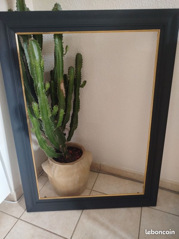 CADRE Art Déco Doré Feuillure 35 x 27 cm format 5F FRAME Ref