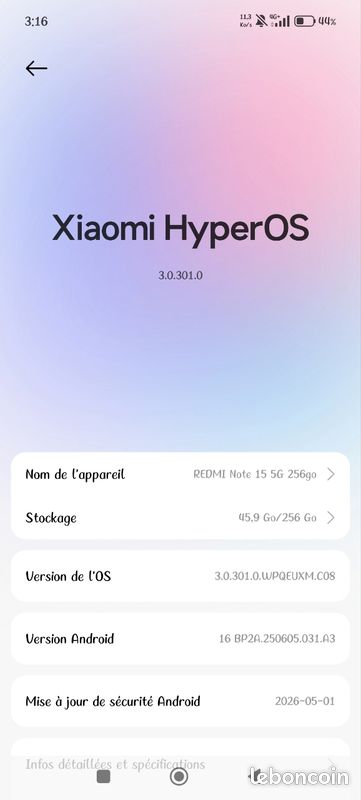 Redmi note 15 5g vert bleu (image 1)