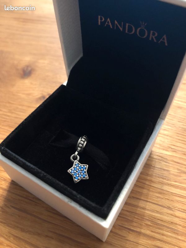 Charm pandora étoile bleu (image 3)