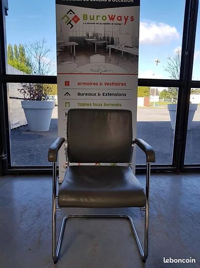 Fauteuils en cuir SILTEC gris (image 1)