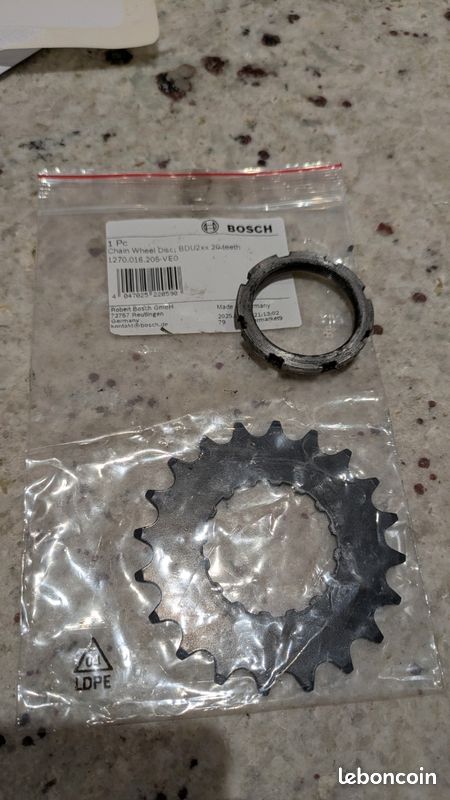 Écrou De Pignon Bosch Pour Moteur BDU2XX - Argent - Réf. CGN523566 - NEUF