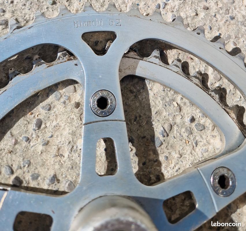 Pédalier Campagnolo Gran Sport Vintage - Manivelles Acier 170 Mm - Double Plateau - Italie